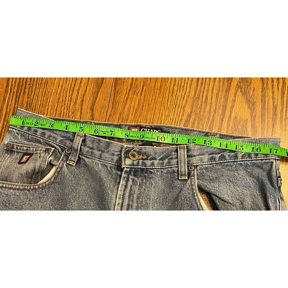 Chaps Ralph‎ Lauren Men's Size 36x34 Vintage Jeans in Med Stone Wash Distressed